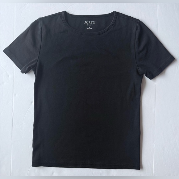 J. Crew Tops - J. Crew New Perfect-Fit Short-Sleeve T-Shirt Black Size S